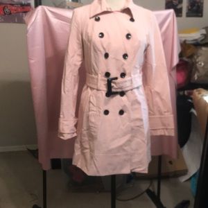 New York and co pink/ salmon trench coat
